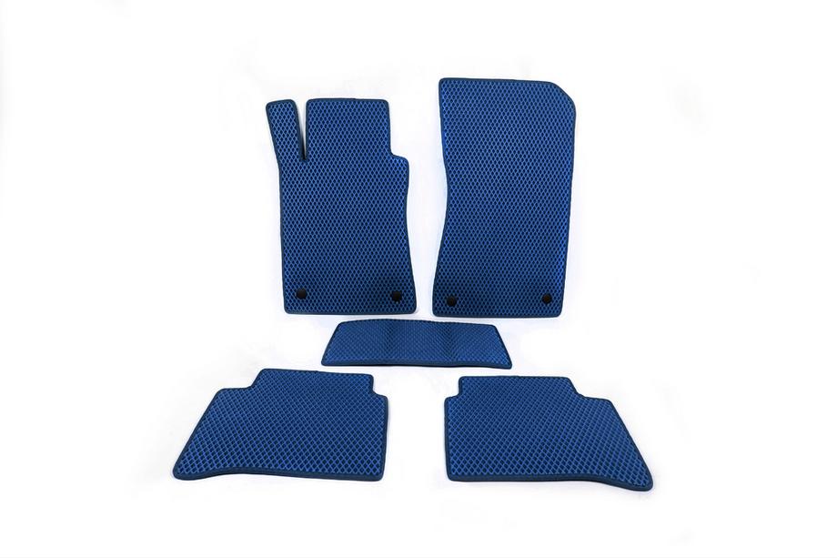 Mercedes E-class W211 2002-2009 EVA Floor Mats (Blue) Image