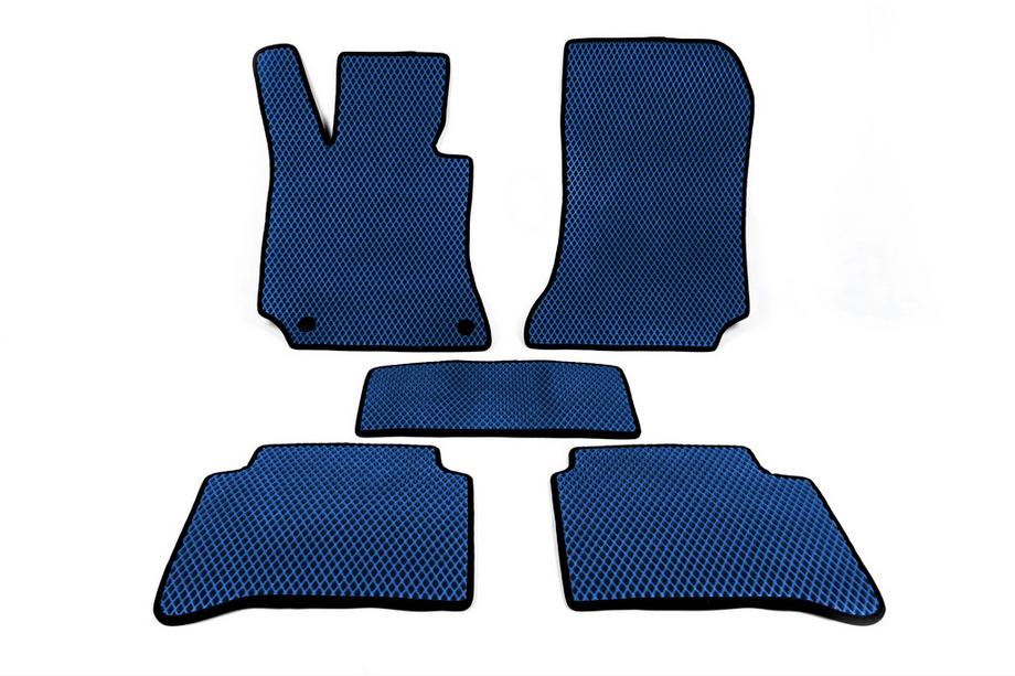 Mercedes E-class W212 2009-2016 EVA Floor Mats (Blue) Image