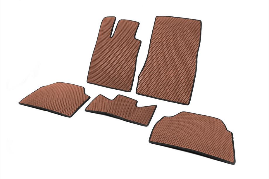 Mercedes S-class W220 1998-2005 EVA Floor Mats (Short, Brown) Photo 2