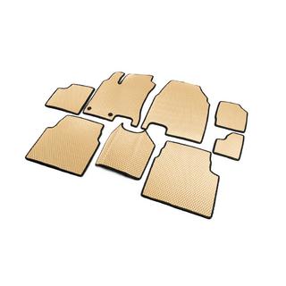EVA Floor Mats for +2 (3 Rows, Beige) Nissan Qashqai 2007-2010 photo 2
