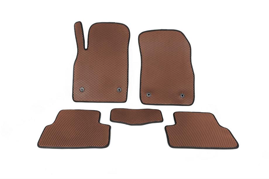 Opel Astra J 2009-2015 EVA Floor Mats (Brown) Image