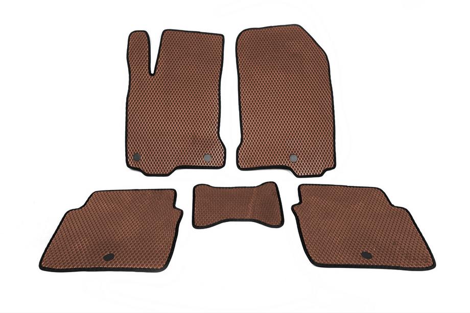 Renault Latitude 2010-2015 EVA Floor Mats (Brown) Image