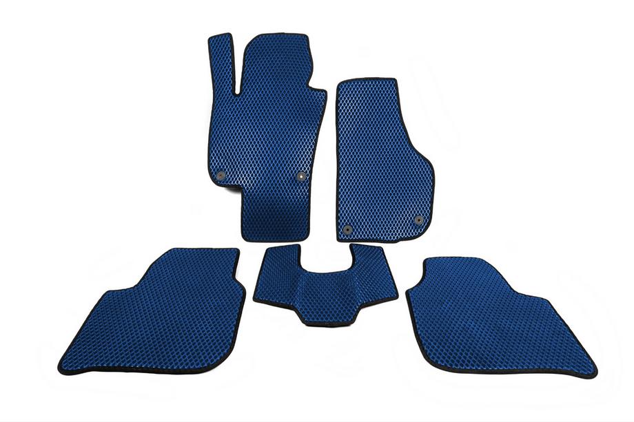 Skoda Superb 2009-2015 EVA Floor Mats (Blue) Image