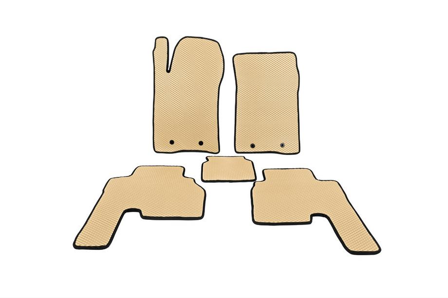 SsangYong Action 2005-2018 EVA Floor Mats (2005-2011, Beige) Photo 1