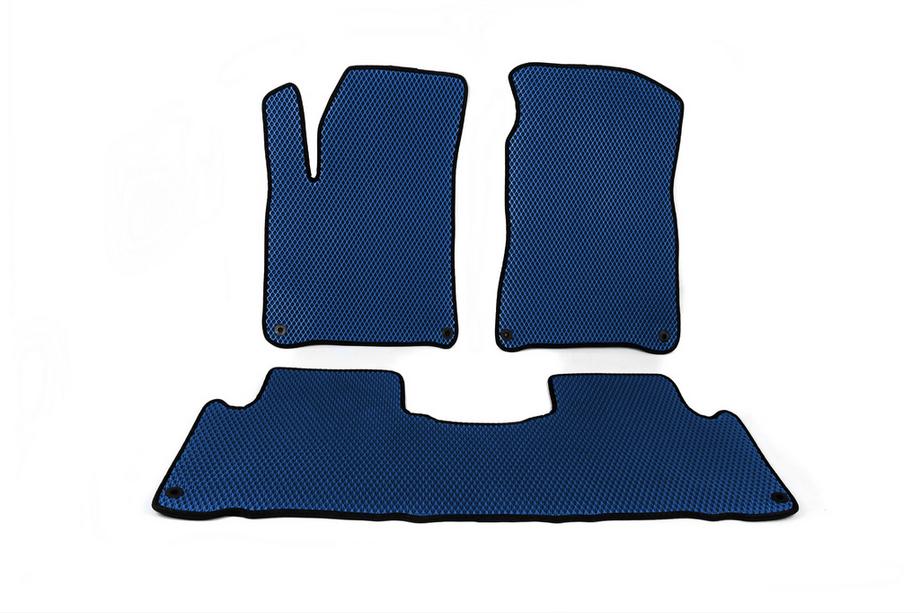 SsangYong Action 2005-2018 EVA Floor Mats (2011-2013, Blue) Image