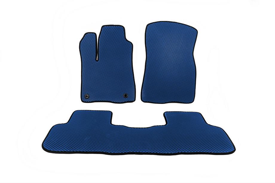 Toyota Highlander 2013-2019 EVA Floor Mats (2 Rows, Blue) Image