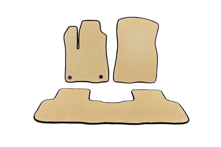 Toyota Highlander 2013-2019 EVA Floor Mats (2 Rows, Beige) Photo 1