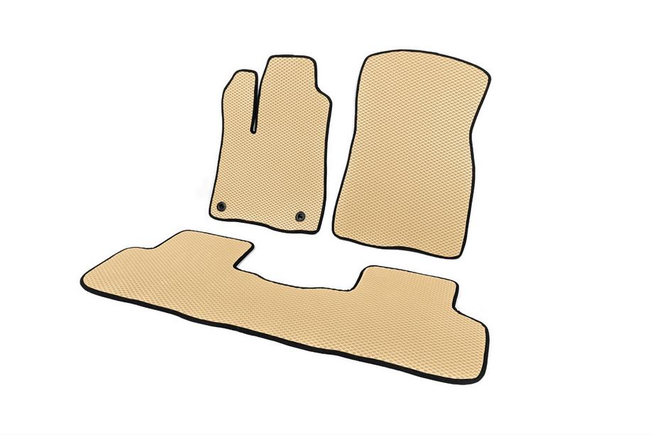 Toyota Highlander 2013-2019 EVA Floor Mats (2 Rows, Beige) Photo 2