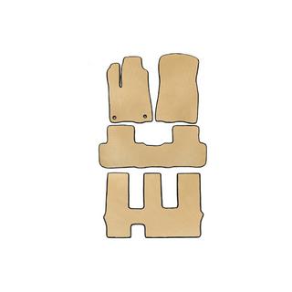 EVA Floor Mats (3 Rows, Beige) Toyota Highlander 2013-2019 photo 1