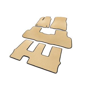 EVA Floor Mats (3 Rows, Beige) Toyota Highlander 2013-2019 photo 2
