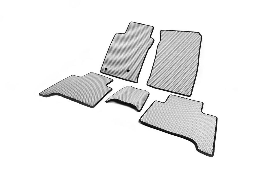 Toyota Land Cruiser Prado 120 2002-2009 EVA Floor Mats (2 Rows, Gray) Photo 2