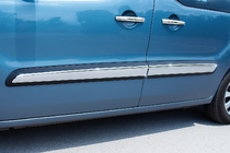 Peugeot Partner Tepee 2008-2018 Door Mouldings Stainless Steel (4 pcs) OmsaLine - Italian Stainless Steel photo 1