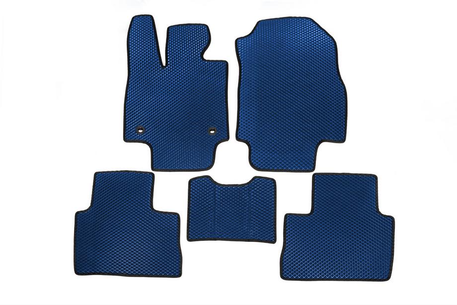 Toyota Rav 4 2019–2025 EVA Floor Mats Automatic Transmission (Blue) Image