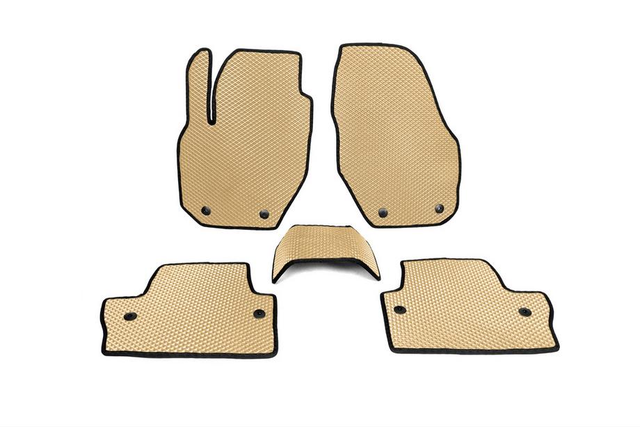 Volvo S60 2010-2018 EVA Floor Mats (Beige) Image