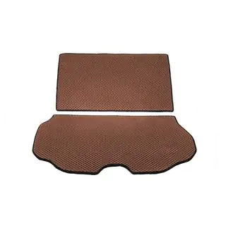 Trunk Mat 2-Piece (EVA, Brown) Volvo XC70 2007-2013 photo 1