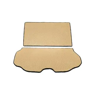 Trunk mat 2-piece (EVA, Beige) Volvo XC70 2007-2013 photo 1