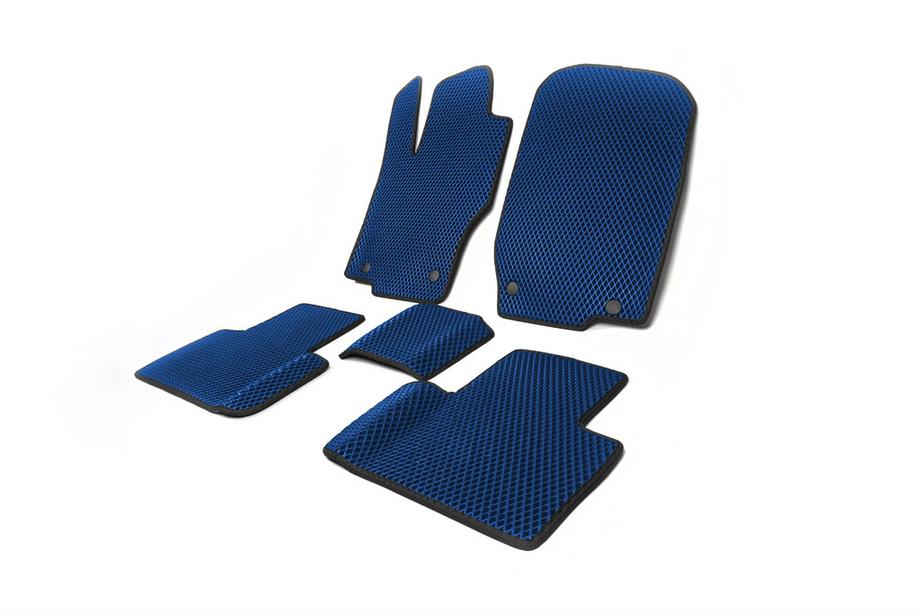Mercedes GL class X164 2006-2012 EVA Floor Mats (5-Seater, Blue) Photo 2