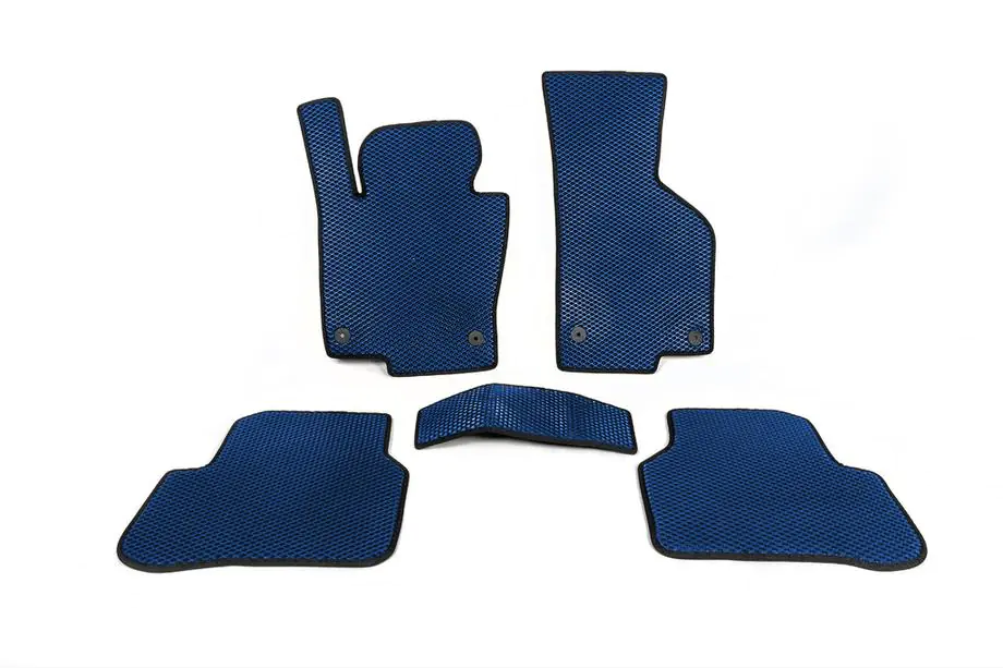 Volkswagen Passat B7 2012-2015 EVA Floor Mats (EU, Blue) Image
