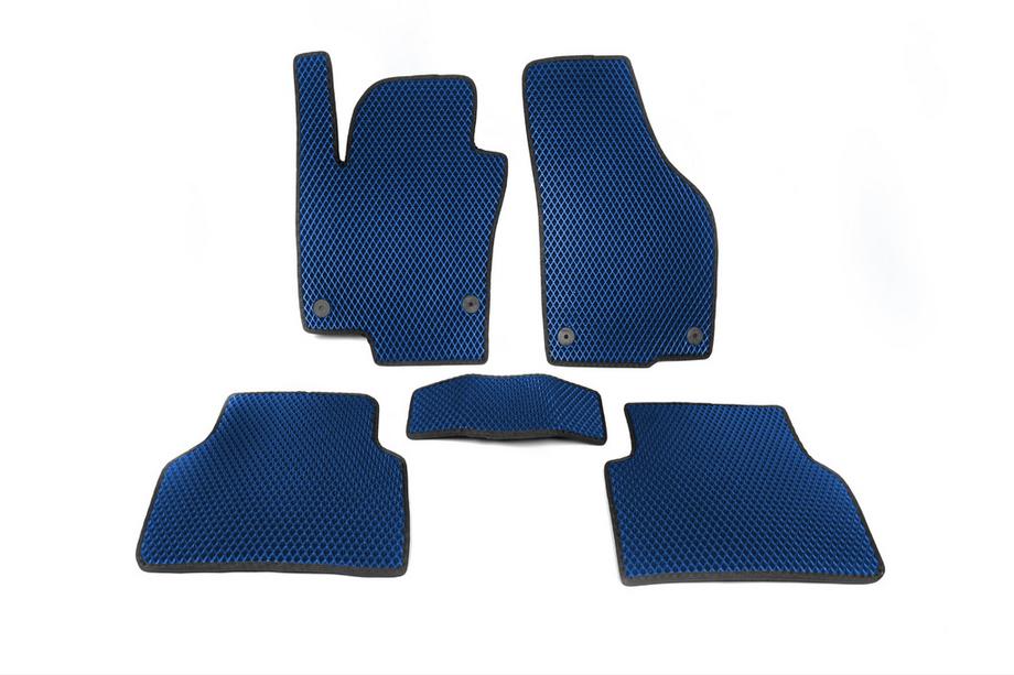 Volkswagen Tiguan 2007-2016 EVA Floor Mats (Blue) Image