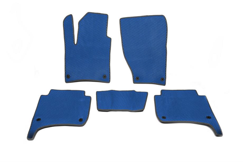 Volkswagen Touareg 2010-2018 EVA Floor Mats (Blue) Image