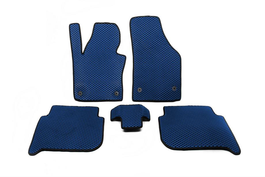 Volkswagen Touran 2003-2010 EVA Floor Mats (Blue) Image