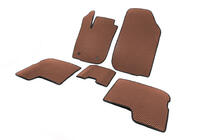 Renault Logan II 2013-2022 EVA Floor Mats (Brown) photo 2