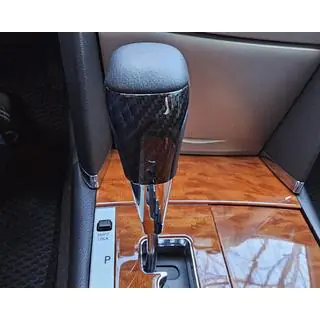 Gear Shift Knob (Black Leather + Carbon) Toyota Land Cruiser 200 2007-2021 photo 2