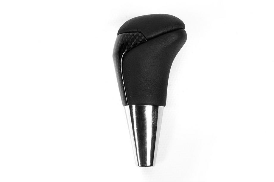 Toyota Land Cruiser 200 2007-2021 Gear Shift Knob (Black Leather + Carbon) Photo 4