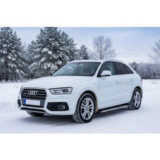 Side Steps Shining V1 (2 pcs, Aluminum) Audi Q3 2011-2019 photo 1
