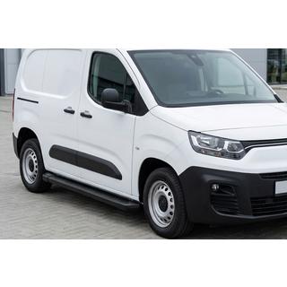 Side Steps Allmond Black (2 pcs, Aluminum) Fiat Doblo III 2023- photo 1