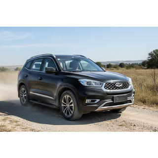 Side Steps Bosphorus Black (2 pcs, Aluminum) Chery Tiggo 8 2017- photo 1