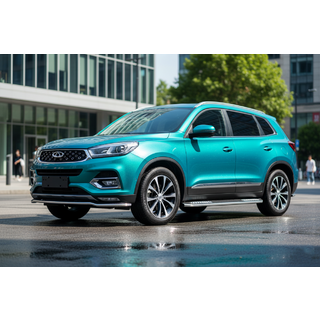 Side Steps Tayga V2 (2 pcs, Aluminum) Chery Tiggo 8 2017- photo 1