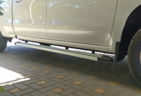 Chevrolet Silverado 2019- Side Steps Maya V2 (2 pcs, Aluminum) photo 1