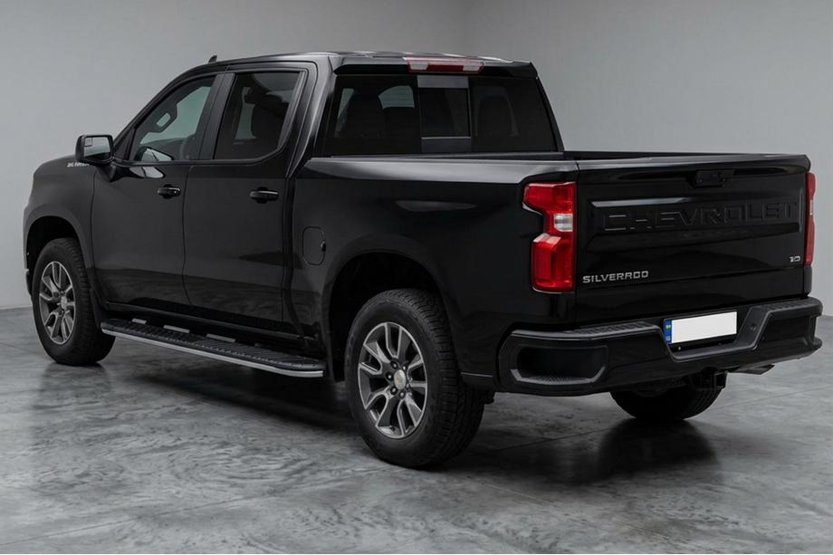 Chevrolet Silverado 2019- Side Steps Bosphorus Grey (2 pcs, Aluminum) Photo 2