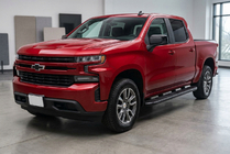 Chevrolet Silverado 2019- Side Steps Bosphorus Black (2 pcs, Aluminum) photo 1