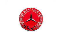 Mercedes-Benz Hood emblem delete cap for Mercedes (red, 57mm) photo 1