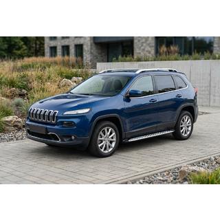 Side Steps Shining V1 (2 pcs, Aluminum) Jeep Cherokee KL 2013- photo 1