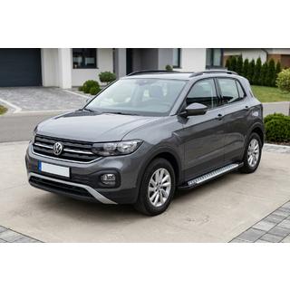 Side Steps Allmond Grey (2 pcs, Aluminum) Volkswagen T-Cross 2019- photo 1