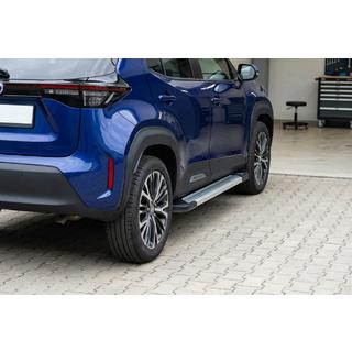 Side Steps Vision New Grey (2 pcs, Aluminum) Toyota Yaris/Yaris Cross (XP210) 2020- photo 1
