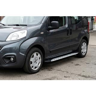 Side Steps Shining V1 (2 pcs, Aluminum) Peugeot Bipper 2008-2017 photo 1