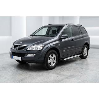 Side Steps Shining V1 (2 pcs, Aluminum) SsangYong Kyron 2005-2014 photo 1