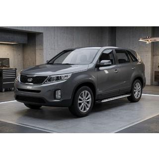 Side Steps Shining V1 (2 pcs, Aluminum) Kia Sorento II XM 2009-2014 photo 1