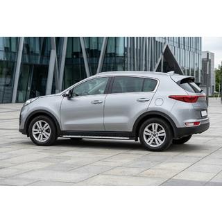 Side Steps Shining V1 (2 pcs, Aluminum) Kia Sportage 2015-2021 photo 1