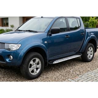 Side Steps Shining V1 (2 pcs, Aluminum) Mitsubishi L200 2006-2015 photo 1