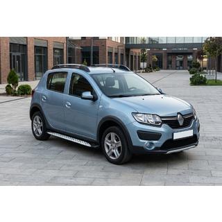 Side Steps Shining V1 (2 pcs, Aluminum) Renault Sandero 2013-2022 photo 1