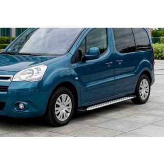 Side Steps Shining V1 (2 pcs, Aluminum) Peugeot Partner Tepee 2008-2018 photo 1