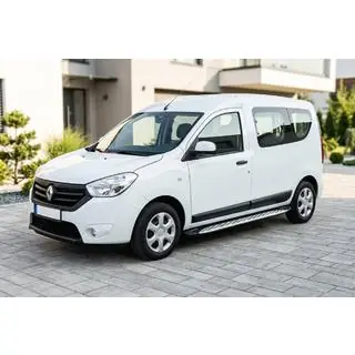 Side Steps Shining V1 (2 pcs, Aluminum) Dacia Dokker 2013-2022 photo 1