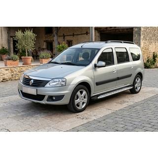 Side Steps Shining V1 (2 pcs, Aluminum) Dacia Logan MCV 2004-2014 photo 1