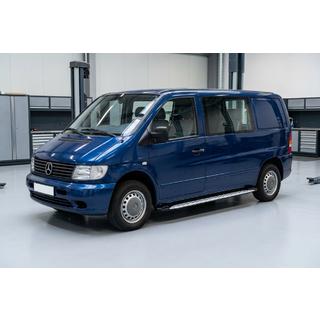 Side Steps Shining V1 (2 pcs, Aluminum) Mercedes Vito W638 1996-2003 photo 1