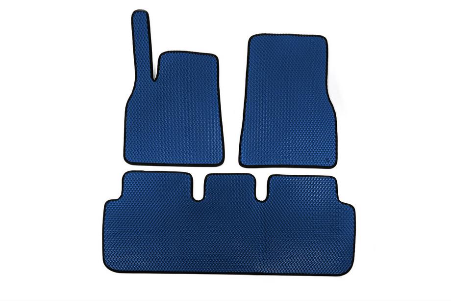 Tesla Model S 2012– EVA Floor Mats (2021+, Blue) Photo 2